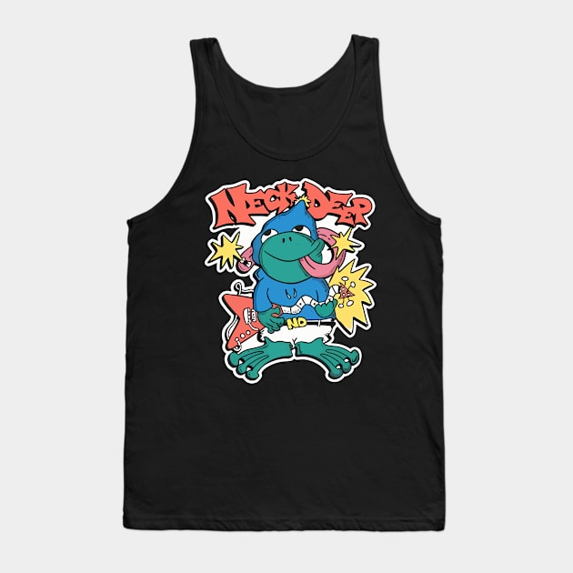 Neck Deep Frog Tank Top by Store Of Anime